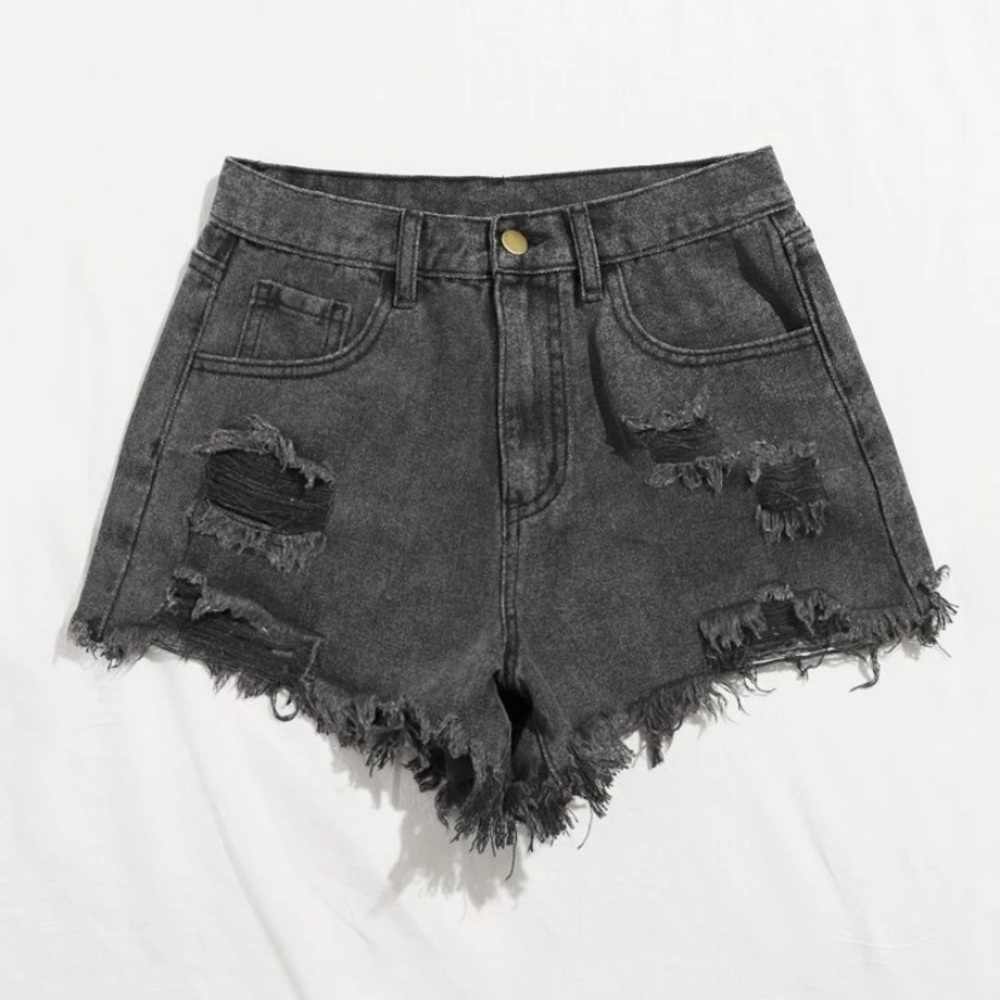 SheIn Denim Ripped Shorts